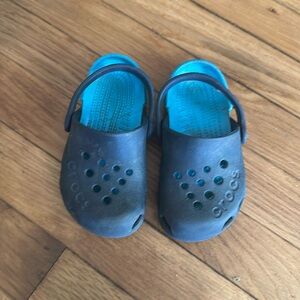 Toddler size 8 blue crocs